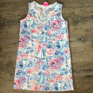 Lilly Pulitzer Girls Mini Harper Shift Dress Sea To Shining Sea